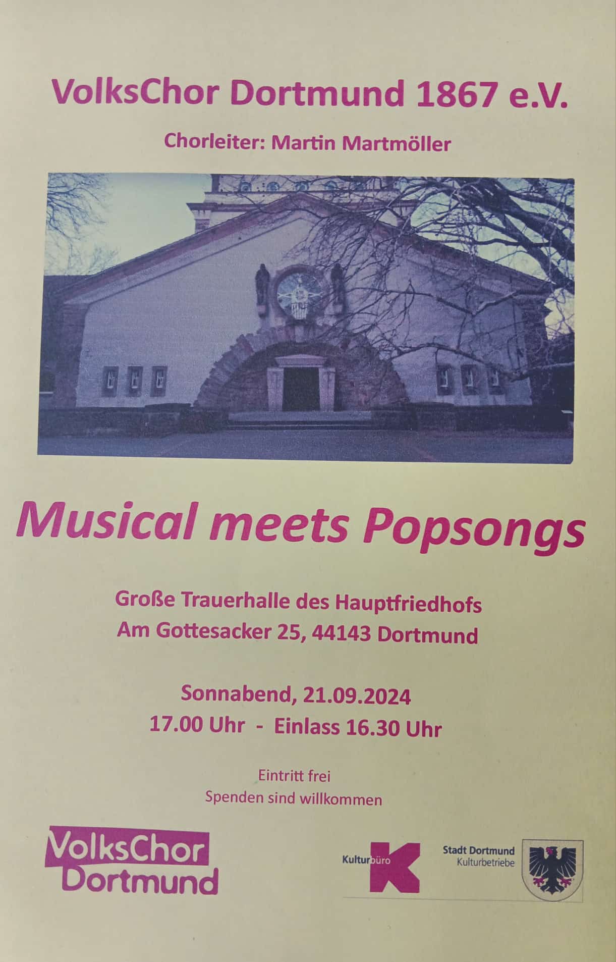 Musical meets Popsongs - VolksChor Dortmund